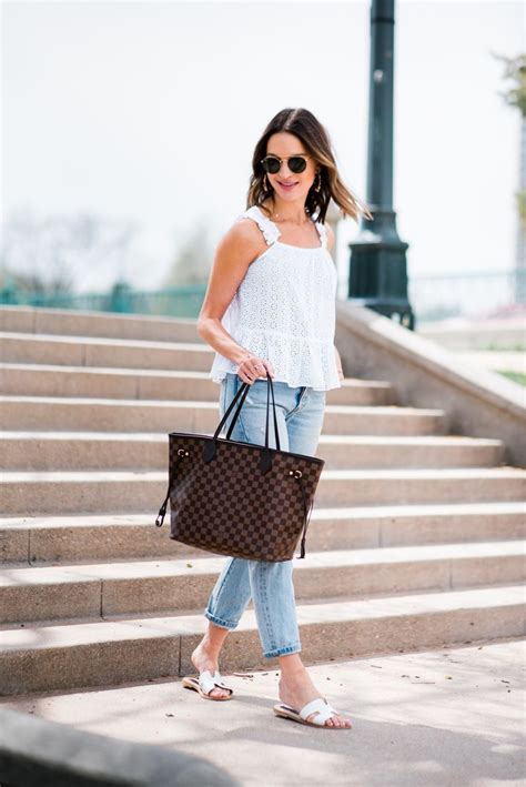 louis vuitton neverfull mm outfit
